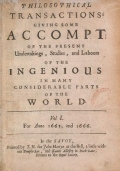 Cover of Philosophical transactions of the Royal Society of London